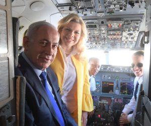 Netanyahu and ultra-orthodox woman pilot