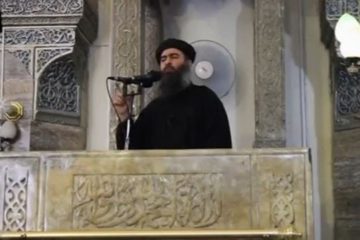 al-Baghdadi in Nuri mosque