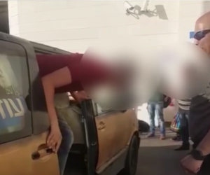 Palestinians in stolen van