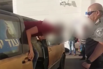 Palestinians in stolen van
