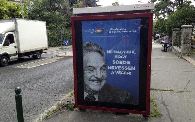 Hungary to remove Soros posters after anti-Semitic incidents