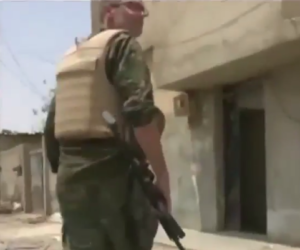 American fighting in Raqqa