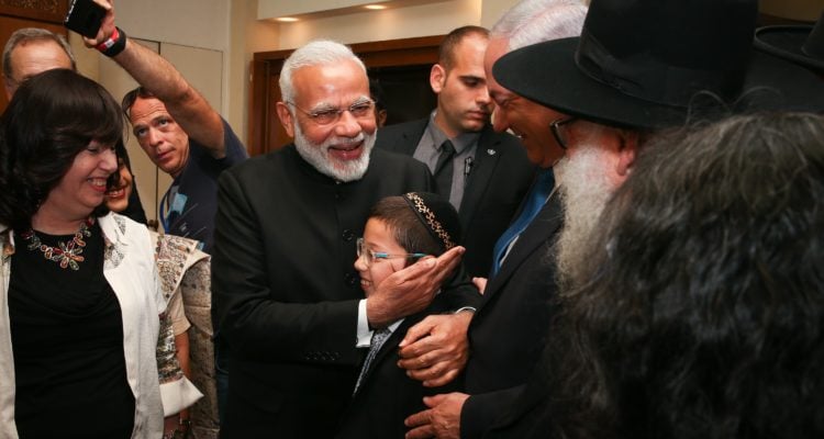 Orphaned terror victim meets Indian Prime Minister in Israel