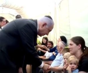 Netanyahu visits Salomon family