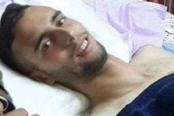 Omar al-Abed recovering in an Israeli hospital