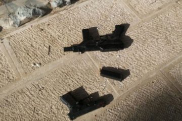 Terrorist weapons in Temple Mount shooting