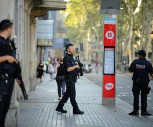 Barcelona police attack