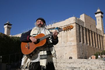 A Jewish man in Hebron, Israel. (Nati Shohat/Flash90)