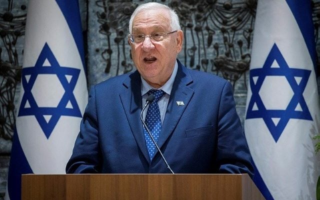 Israeli President Rivlin supports annexation of Judea and Samaria, giving Arabs full rights