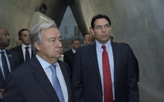 UN chief arrives in Israel for 3-day visit