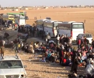 Refugees and rebels returning to Homa province in Syria