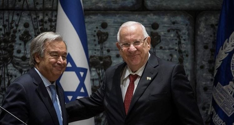 Rivlin to UN chief: End discrimination against Israel at UN