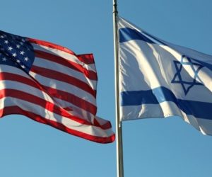 Israel US flags