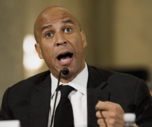 Sen. Cory Booker D-N.J. opposes the Taylor Force Act. (AP Photo/Cliff Owen)