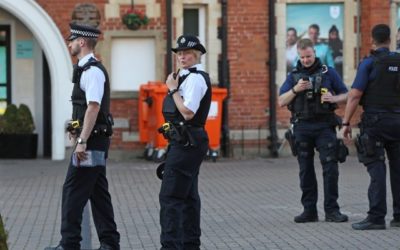 British police in London