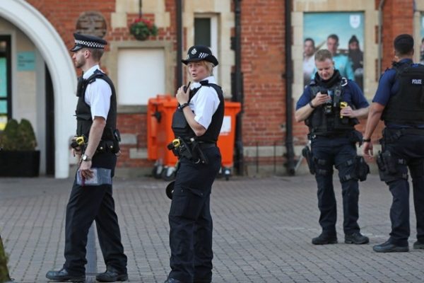British police in London