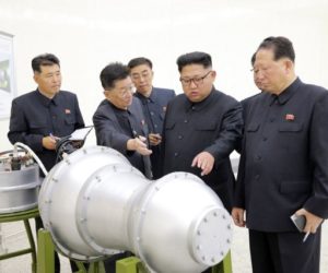 Kim Jong Un inspects an H-bomb