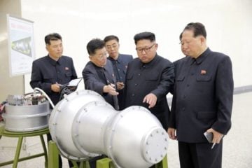 Kim Jong Un inspects an H-bomb