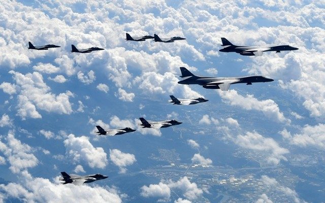 US flies bombers amid tensions with North Korea