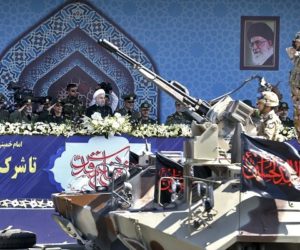 An Iranian military parade on Sept. 22, 2017. (AP Photo/Ebrahim Noroozi)