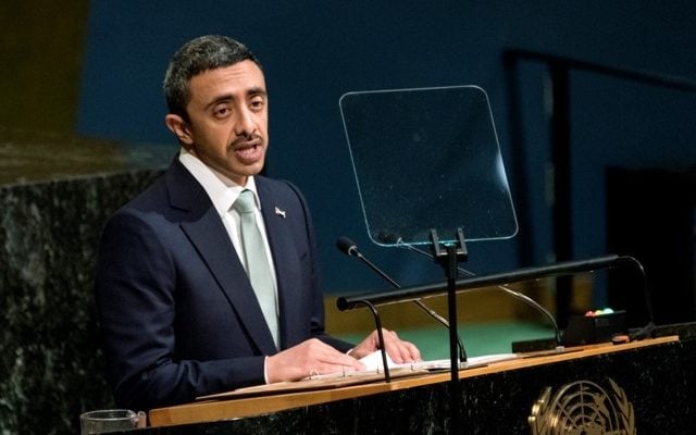 United Arab Emirates: Iran is main obstacle to peace