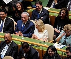 Benjamin and Sara Netanyahu at the UN