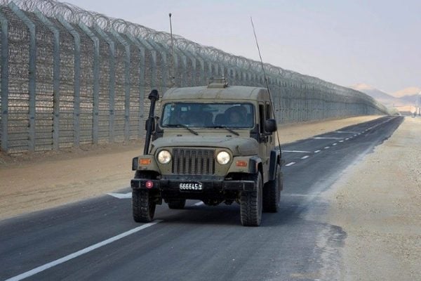 Border fence Egypt