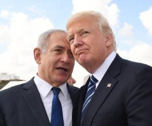 Donald Trump with Benjamin Netanyahu