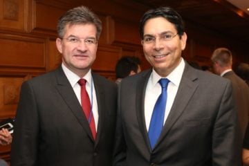 Danny Danon and Miroslav Lajčák