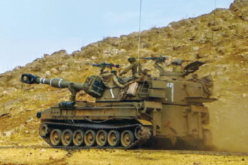 IDF mobilized artillery unit