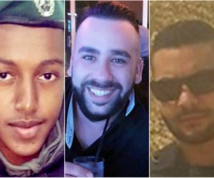 St. Sgt. Solomon Gabaria, Yossef Otman and Or Arish, the victims of the Har Adar terror shooting, September 26, 2017