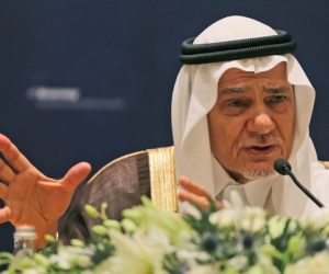 Former director of the Saudi Intelligence, Prince Turki Bin Faisal Al Saud. (AP Photo/Kamran Jebreili)