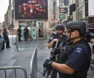 Officers with the NYPD anti-terrorism unit