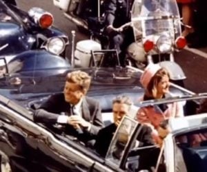 President Kennedy and the First Lady minutes before the assassination
