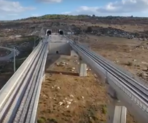 Tel Aviv - Jerusalem high speed train tracks