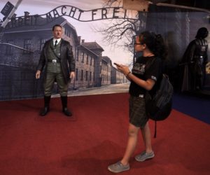 Hitler at Auschwitz display