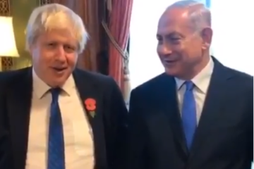 Boris Johnson and Benjamin Netanyahu