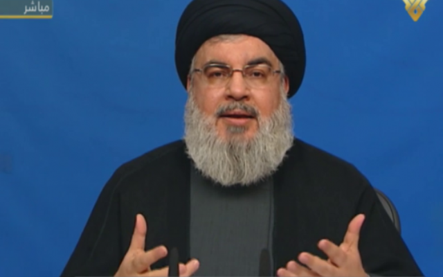 Nasrallah threatens Israel while coughing and appearing unwell