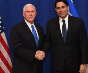 Mike Pence and Danny Danon