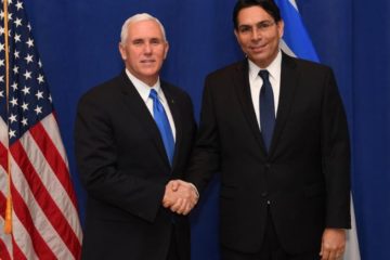 Mike Pence and Danny Danon