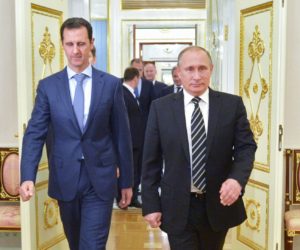 Vladimir Putin, Bashar Assadin in Moscow, Russia (AP)