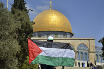 Palestinian flag temple mount