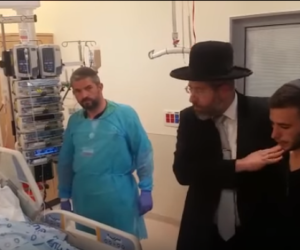Chief Rabbi visits terror victim Asher Elmaliach
