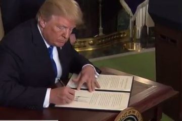 Trump signs Jerusalem proclamation