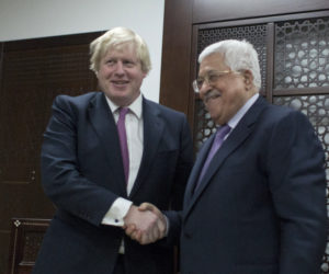 Mahmoud Abbas, Boris Johnson
