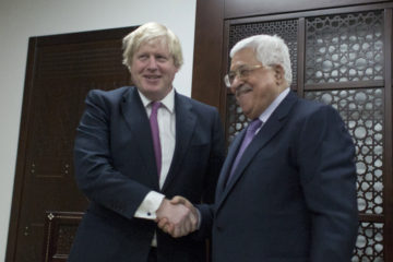 Mahmoud Abbas, Boris Johnson