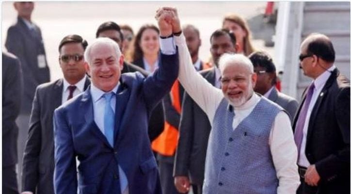 Netanyahu arrives in India, receives ‘surprise welcome’ by Indian leader Modi