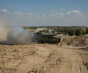 IDF tank Gaza border