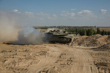 IDF tank Gaza border
