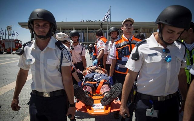 Knesset simulates attack and evacuation to alternate site